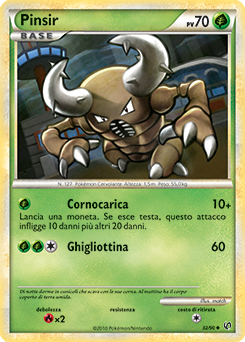 Pinsir 032 — Unerschrocken (Italian Pokémon TCG card)