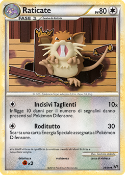 Raticate 034 — Unerschrocken (Italian Pokémon TCG card)