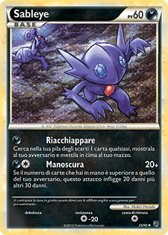 Sableye 035 — Unerschrocken (Italian Pokémon TCG card)