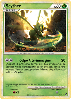 Scyther 036 — Unerschrocken (Italian Pokémon TCG card)