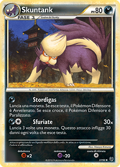 Skuntank 037 — Unerschrocken (Italian Pokémon TCG card)