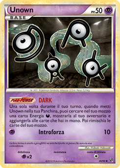 Unown 040 — Unerschrocken (Italian Pokémon TCG card)