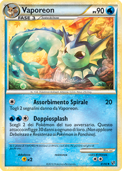Vaporeon 041 — Unerschrocken (Italian Pokémon TCG card)
