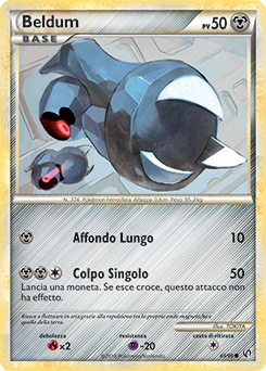 Beldum 043 — Unerschrocken (Italian Pokémon TCG card)