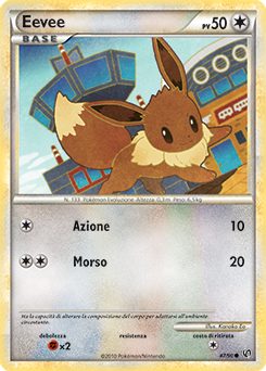 Eevee 047 — Unerschrocken (Italian Pokémon TCG card)
