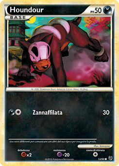 Houndour 053 — Unerschrocken (Italian Pokémon TCG card)