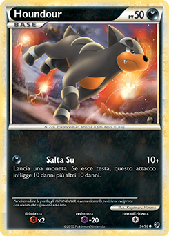 Houndour 054 — Unerschrocken (Italian Pokémon TCG card)