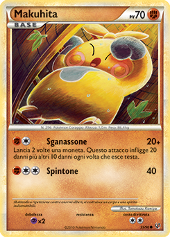 Makuhita 055 — Unerschrocken (Italian Pokémon TCG card)