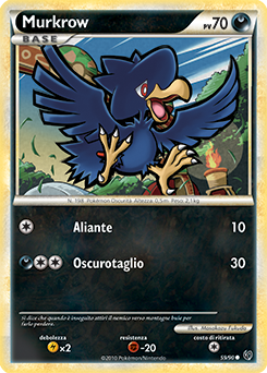 Murkrow 059 — Unerschrocken (Italian Pokémon TCG card)