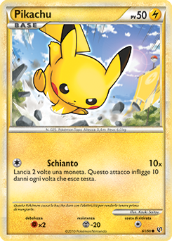 Pikachu 061 — Unerschrocken (Italian Pokémon TCG card)