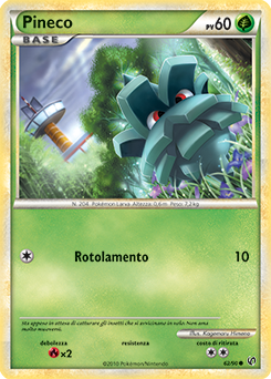 Pineco 062 — Unerschrocken (Italian Pokémon TCG card)