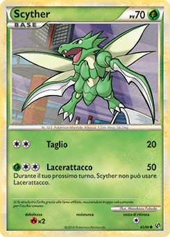 Scyther 065 — Unerschrocken (Italian Pokémon TCG card)