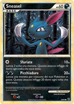 Sneasel 068 — Unerschrocken (Italian Pokémon TCG card)