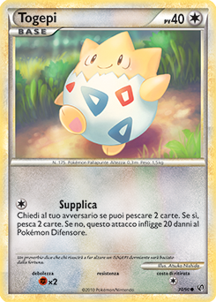 Togepi 070 — Unerschrocken (Italian Pokémon TCG card)