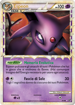 Espeon 081 — Unerschrocken (Italian Pokémon TCG card)