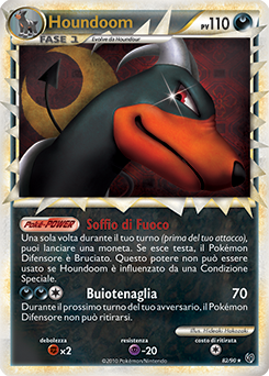 Houndoom 082 — Unerschrocken (Italian Pokémon TCG card)