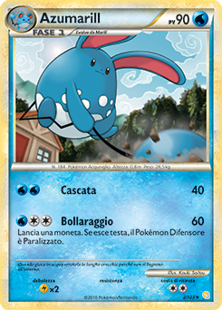 Azumarill 002 — HeartGold & SoulSilver (Italian Pokémon TCG card)