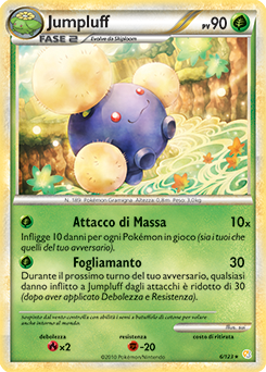 Jumpluff 006 — HeartGold & SoulSilver (Italian Pokémon TCG card)
