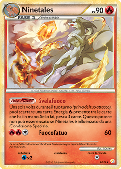 Ninetales 007 — HeartGold & SoulSilver (Italian Pokémon TCG card)