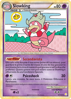 Slowking 012 — HeartGold & SoulSilver (Italian Pokémon TCG card)