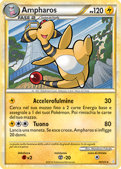 Ampharos 014 — HeartGold & SoulSilver (Italian Pokémon TCG card)