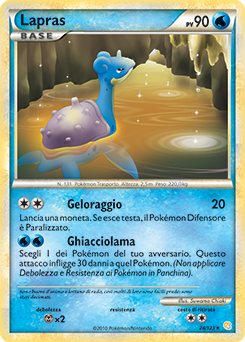 Lapras 024 — HeartGold & SoulSilver (Italian Pokémon TCG card)