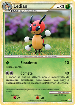 Ledian 025 — HeartGold & SoulSilver (Italian Pokémon TCG card)
