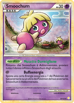Smoochum 030 — HeartGold & SoulSilver (Italian Pokémon TCG card)