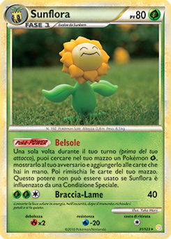 Sunflora 031 — HeartGold & SoulSilver (Italian Pokémon TCG card)