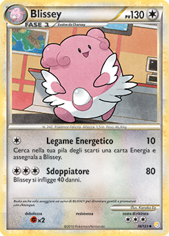 Blissey 036 — HeartGold & SoulSilver (Italian Pokémon TCG card)