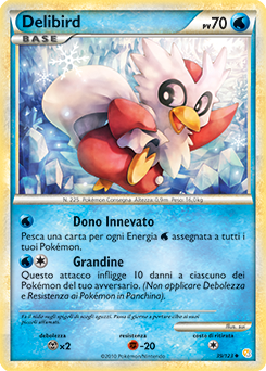 Delibird 039 — HeartGold & SoulSilver (Italian Pokémon TCG card)
