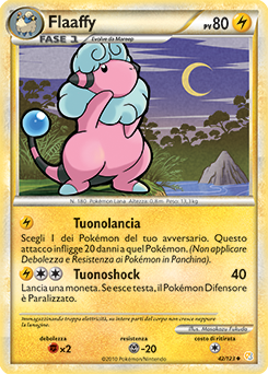 Flaaffy 042 — HeartGold & SoulSilver (Italian Pokémon TCG card)