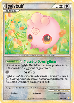 Igglybuff 044 — HeartGold & SoulSilver (Italian Pokémon TCG card)