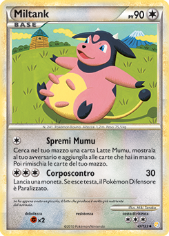 Miltank 047 — HeartGold & SoulSilver (Italian Pokémon TCG card)