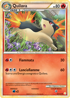 Quilava 049 — HeartGold & SoulSilver (Italian Pokémon TCG card)