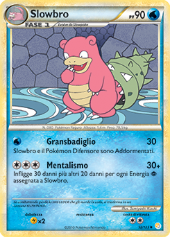 Slowbro 052 — HeartGold & SoulSilver (Italian Pokémon TCG card)