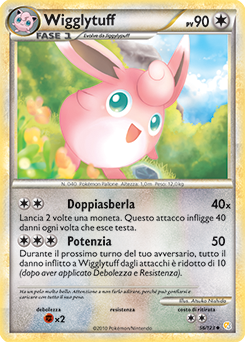 Wigglytuff 056 — HeartGold & SoulSilver (Italian Pokémon TCG card)