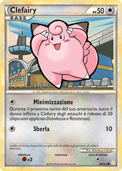 Clefairy 060 — HeartGold & SoulSilver (Italian Pokémon TCG card)