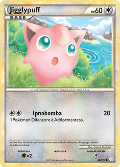 Jigglypuff 068 — HeartGold & SoulSilver (Italian Pokémon TCG card)