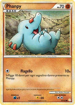 Phanpy 077 — HeartGold & SoulSilver (Italian Pokémon TCG card)