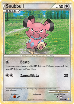 Snubbull 082 — HeartGold & SoulSilver (Italian Pokémon TCG card)