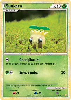 Sunkern 085 — HeartGold & SoulSilver (Italian Pokémon TCG card)