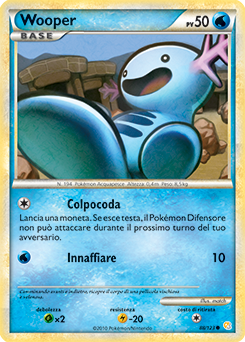 Wooper 088 — HeartGold & SoulSilver (Italian Pokémon TCG card)