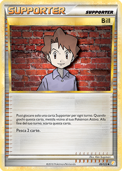 Bill 089 — HeartGold & SoulSilver (Italian Pokémon TCG card)