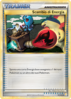 Scambio di Energia 091 — HeartGold & SoulSilver (Italian Pokémon TCG card)
