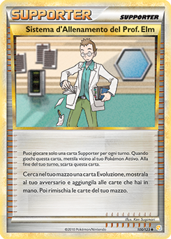 Metodo d'addestramento del Professor Elm 100 — HeartGold & SoulSilver (Italian Pokémon TCG card)