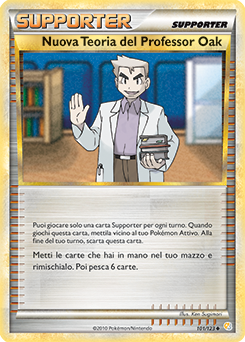 Professor Oak's New Theory 101 — HeartGold & SoulSilver (Italian Pokémon TCG card)