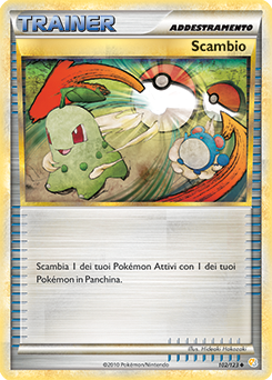 Scambio 102 — HeartGold & SoulSilver (Italian Pokémon TCG card)