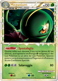 Meganium 109 — HeartGold & SoulSilver (Italian Pokémon TCG card)