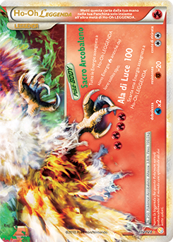 Ho-Oh LEGGENDA 112 — HeartGold & SoulSilver (Italian Pokémon TCG card)